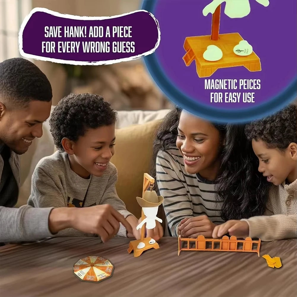 Funny Magnetic Cowboy Hangman Board Games Mystery Guessing Word Party Games before Hank Falls Hanging Adults Fun Family Games