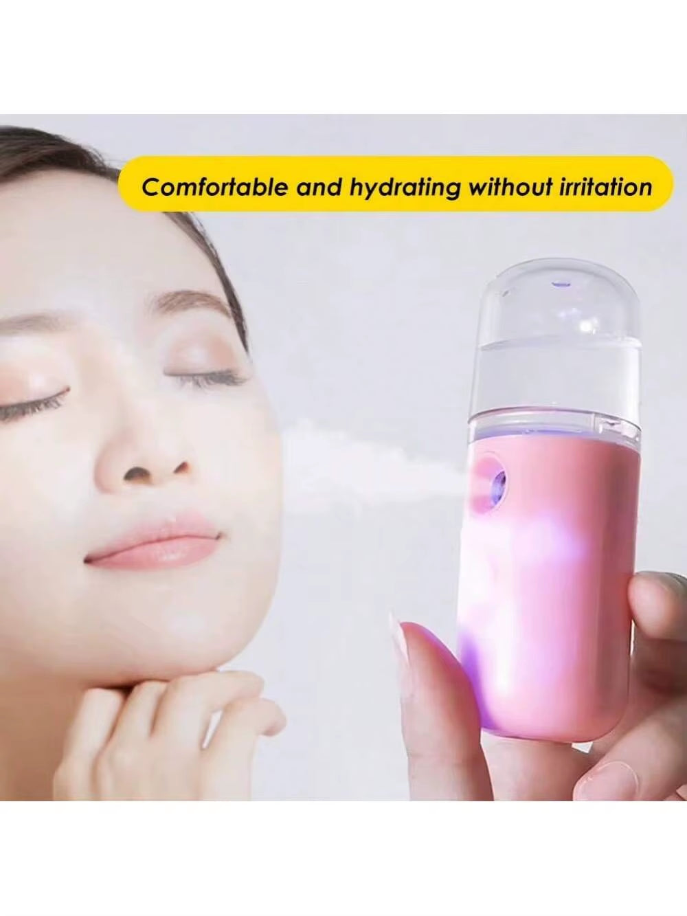 USB Mist Facial Sprayer Humidifier Rechargeable Nebulizer Face Steamer Moisturizing Beauty Instruments Face Skin Care Tools